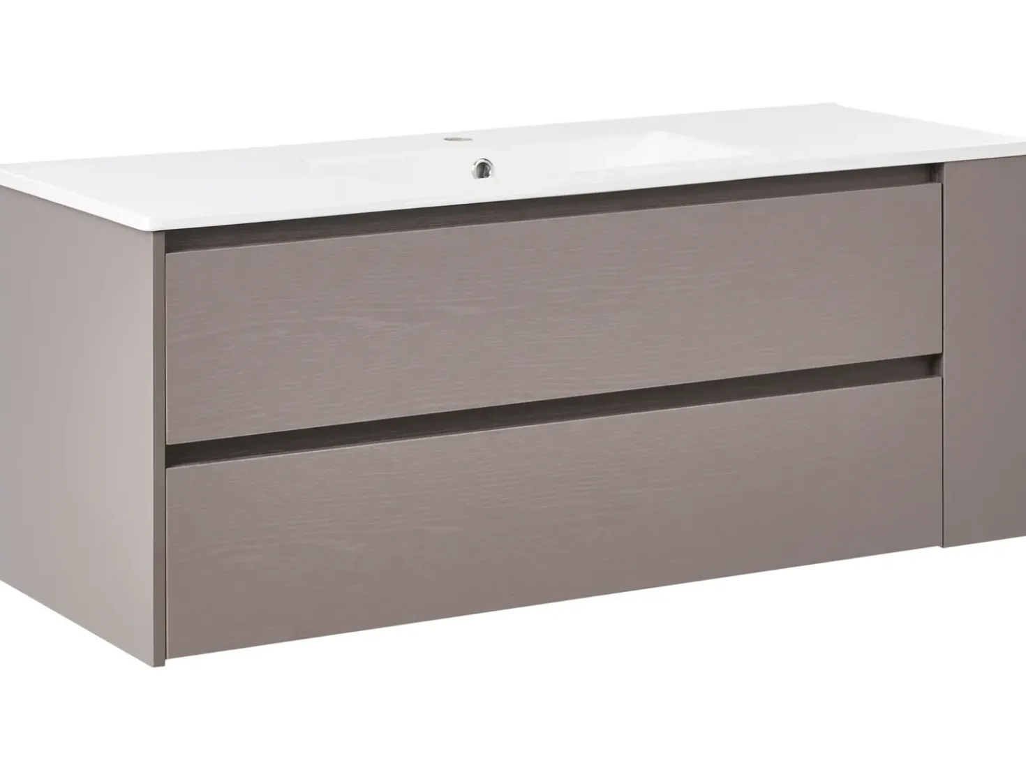 Mobile lavabo a parete con lavabo MANCORA Tortora