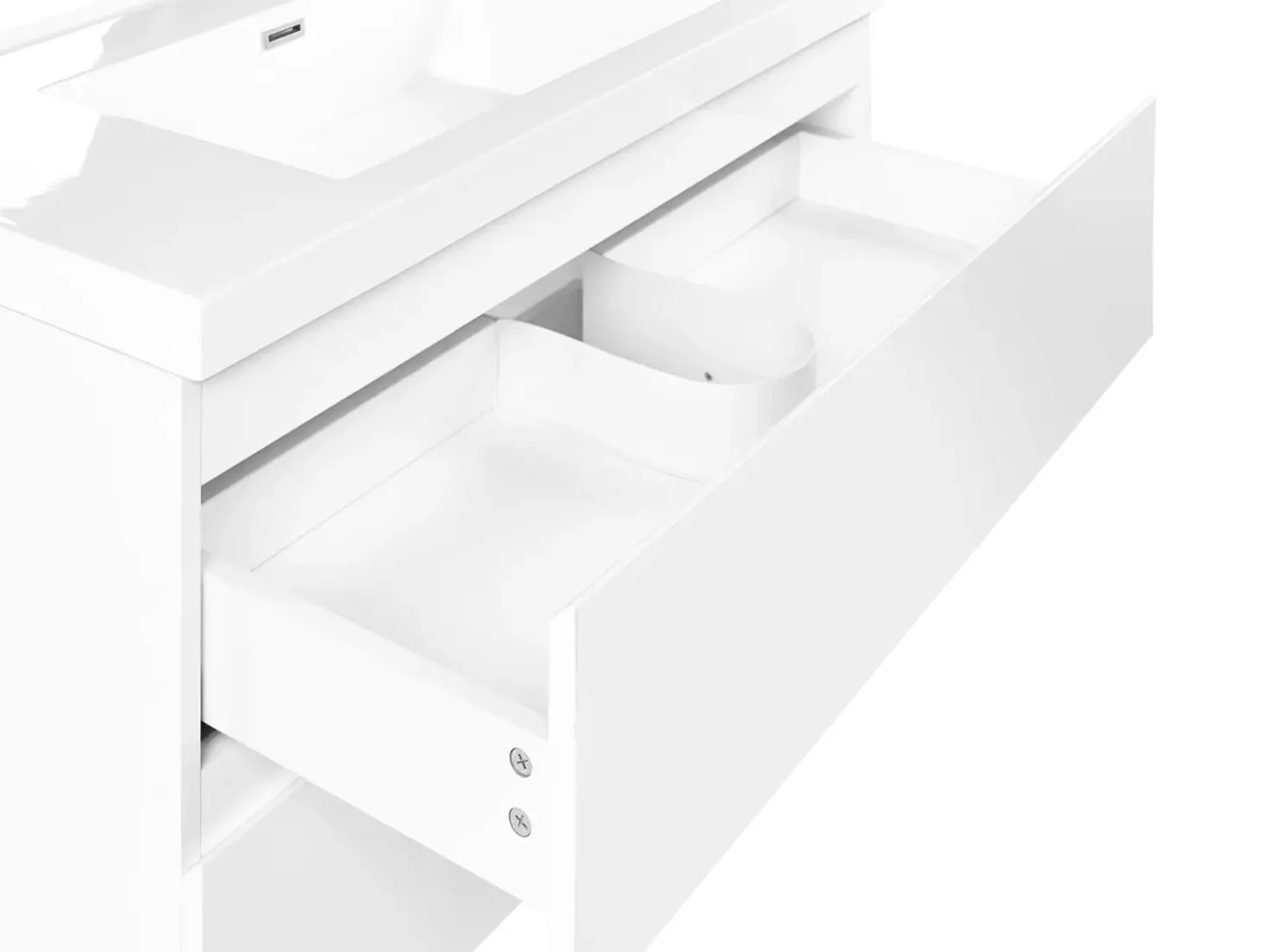 Mobile lavabo a parete con lavabo TOTA Bianco
