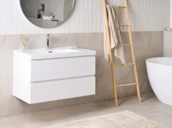 Mobile lavabo a parete con lavabo TOTA Bianco