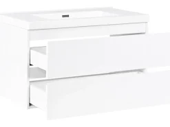 Mobile lavabo a parete con lavabo TOTA Bianco