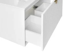 Mobile lavabo a parete con lavabo BONAIRE Bianco