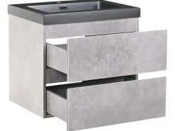 Mobile lavabo a parete con lavabo CARDIEL Grigio