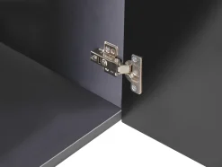 Mobile lavabo a parete con lavabo TIETE Nero