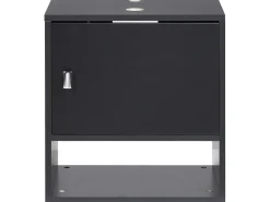 Mobile lavabo a parete LIMERIA 45 cm Nero