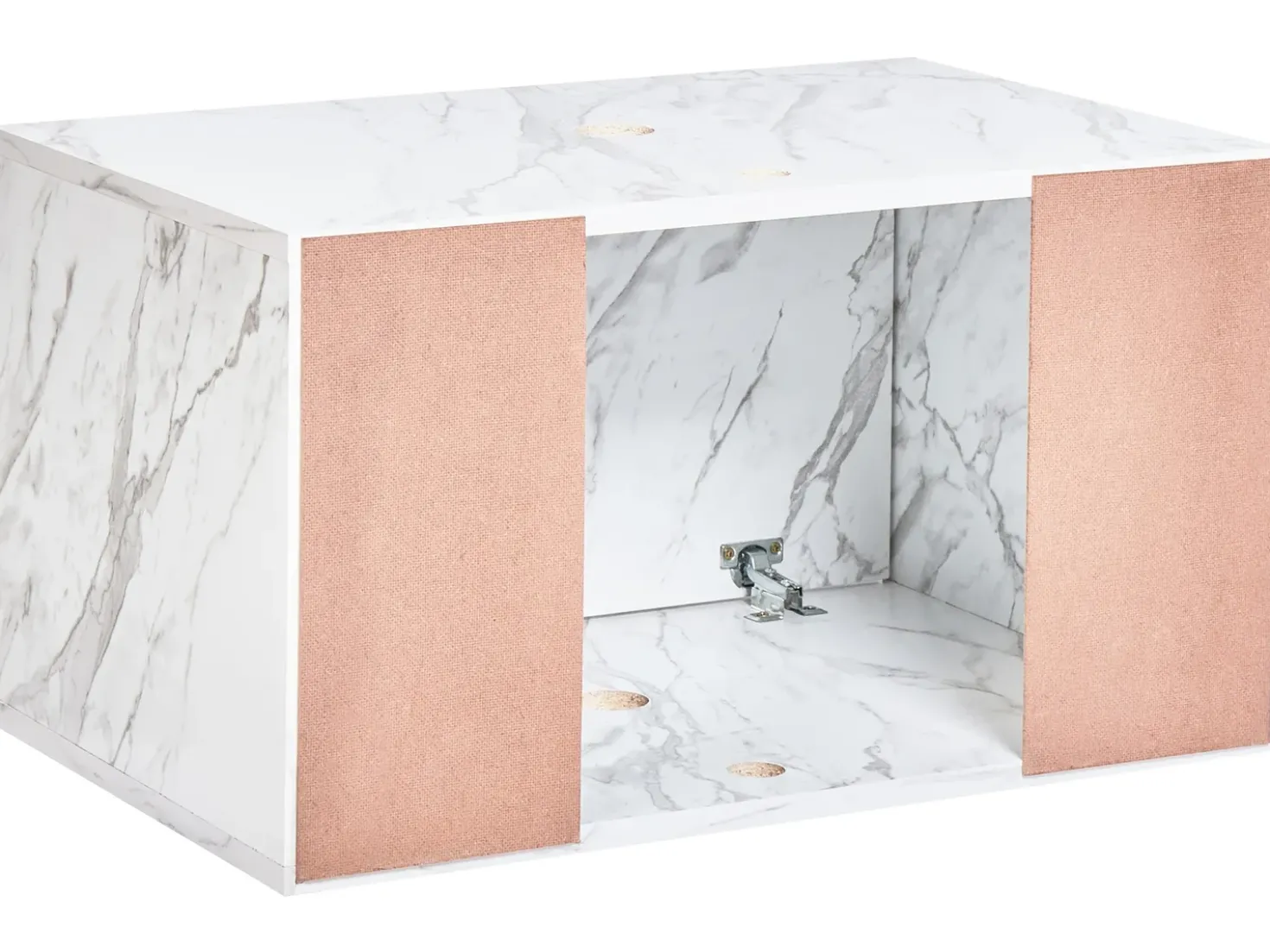 Mobile lavabo a parete PETROLINA 60 cm Marmo bianco