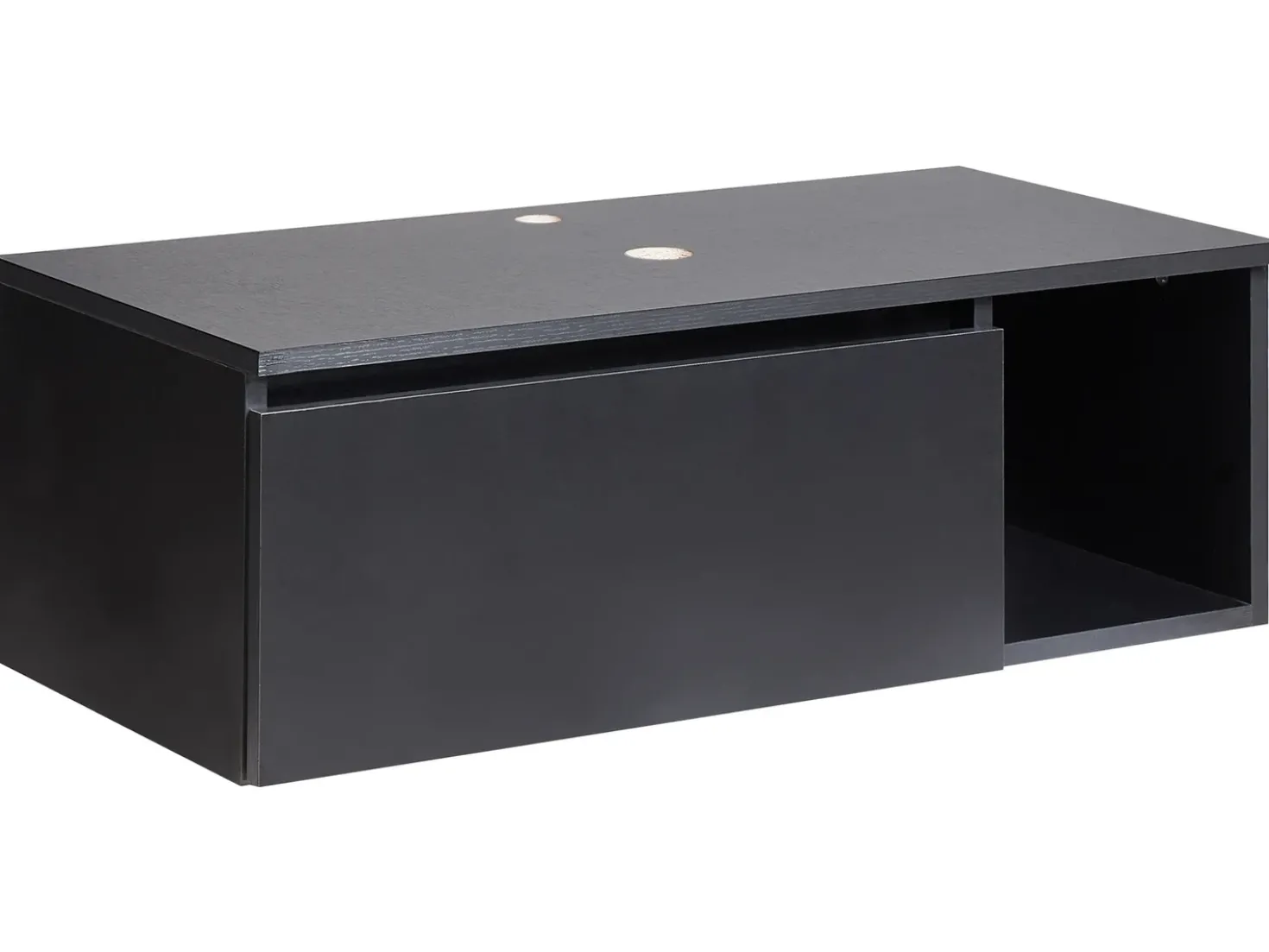 Mobile lavabo a parete RUPANCO 80 cm Nero