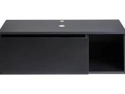 Mobile lavabo a parete RUPANCO 80 cm Nero