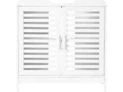 Mobile lavabo MISSOULA Bambù 60 cm Bianco