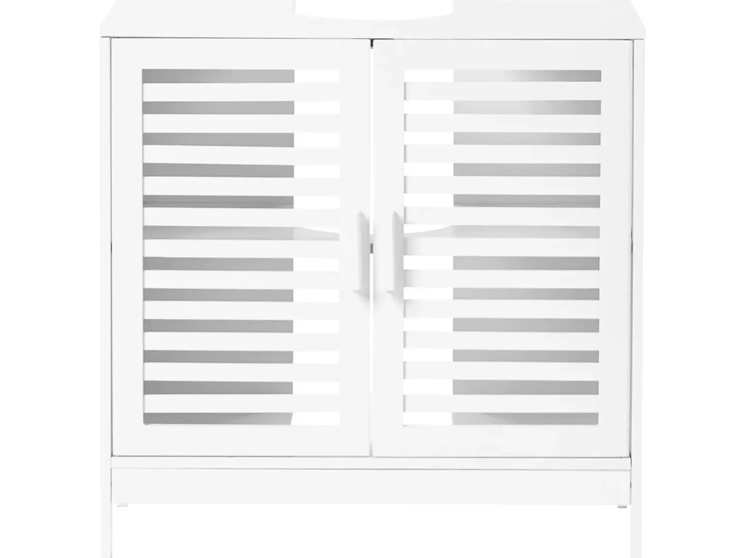 Mobile lavabo MISSOULA Bambù 60 cm Bianco