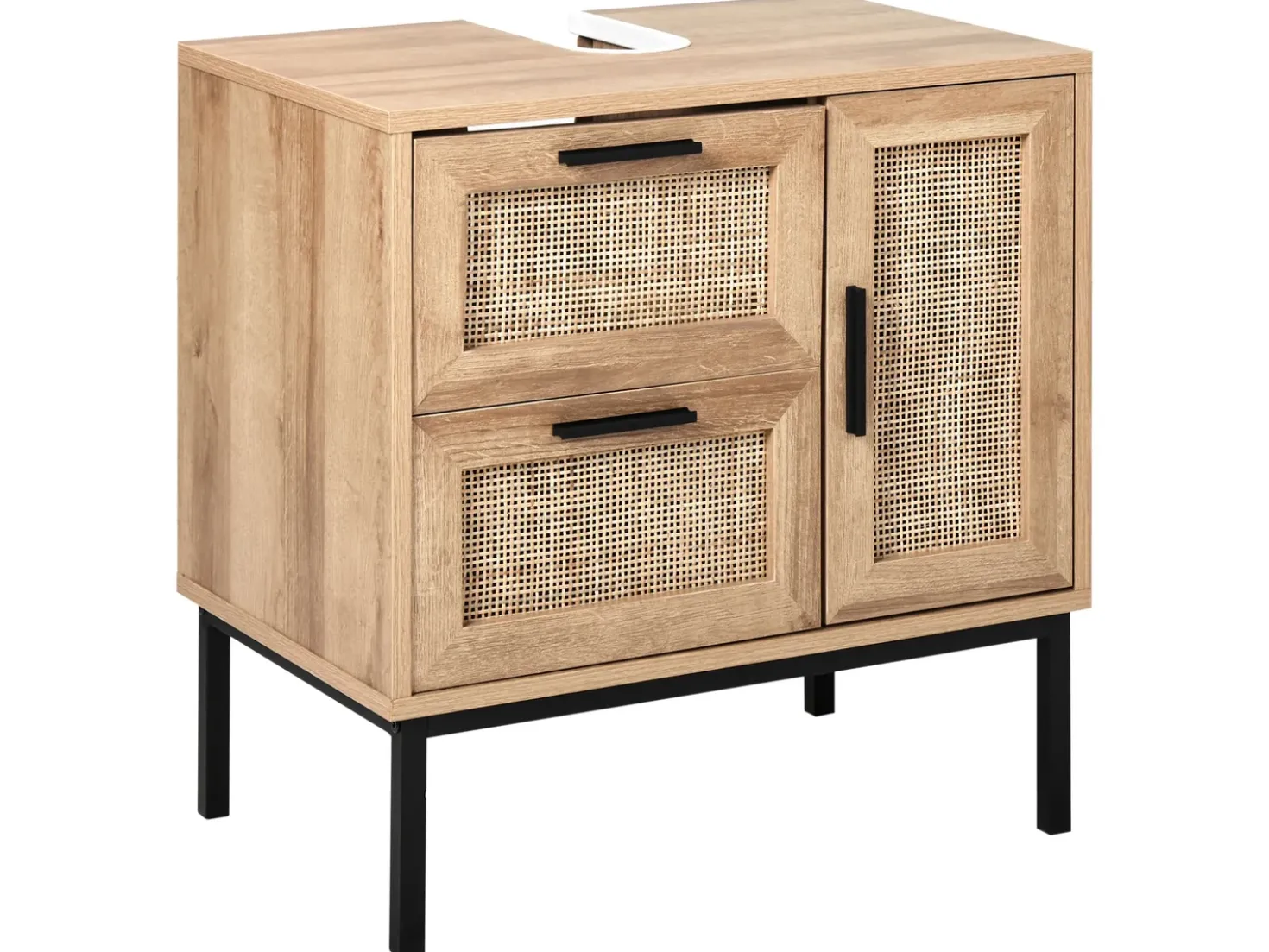 Mobile lavabo ROSELL 60 cm Marrone chiaro