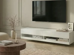 Mobile TV con LED EDMONTON Bianco