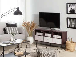 Mobile TV FOSTON Marrone/Bianco