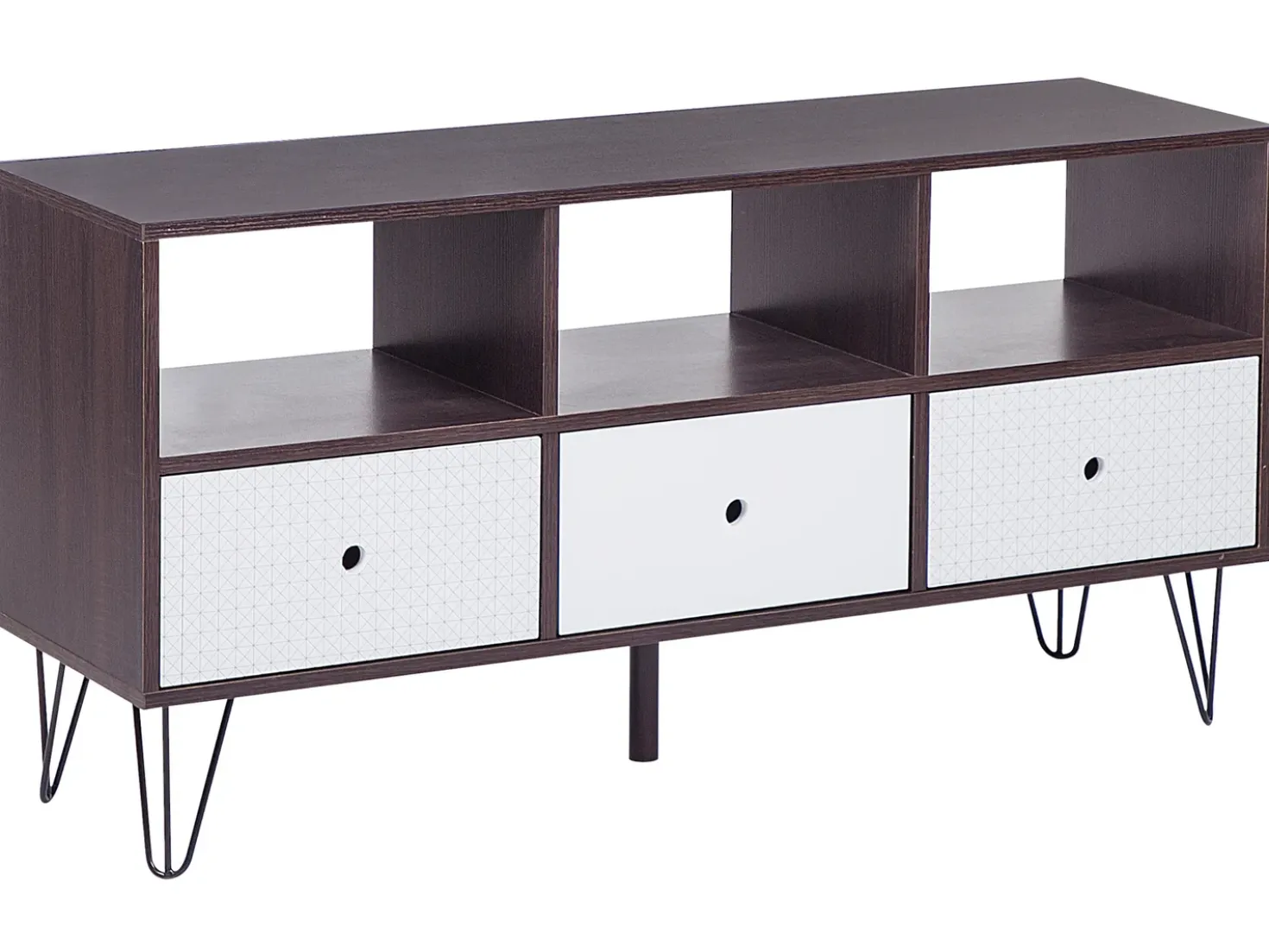 Mobile TV FOSTON Marrone/Bianco