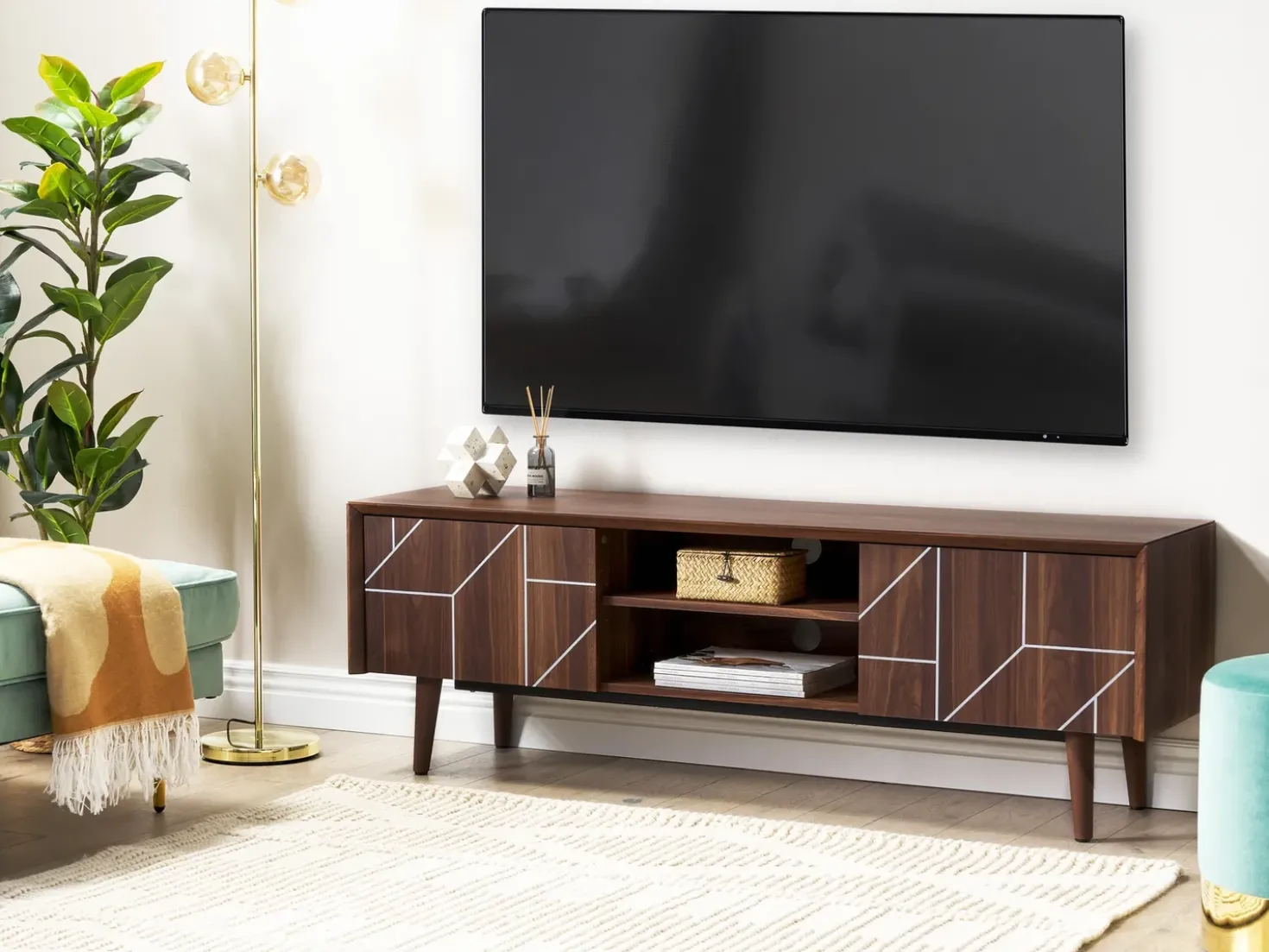 Mobile TV FRANKLIN Marrone scuro