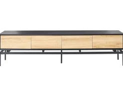 Mobile TV LANCELIN Nero/Marrone chiaro