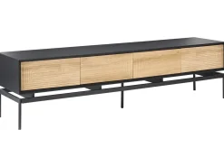 Mobile TV LANCELIN Nero/Marrone chiaro