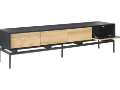 Mobile TV LANCELIN Nero/Marrone chiaro