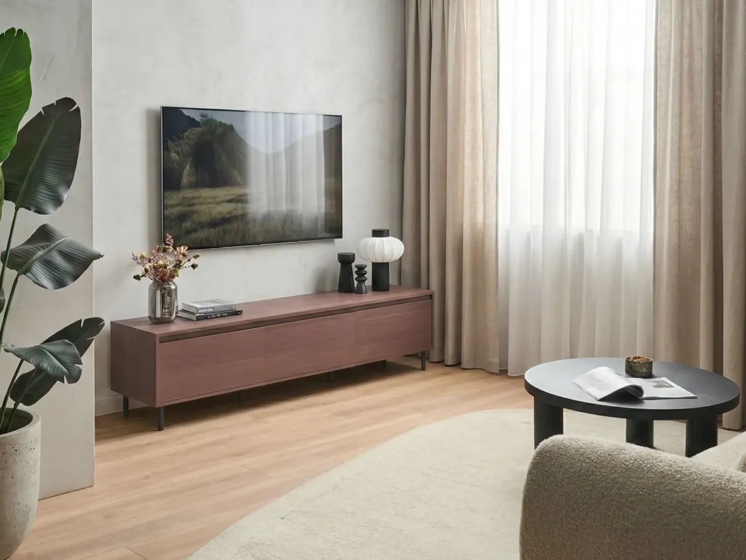 Mobile TV NIKEA Marrone scuro