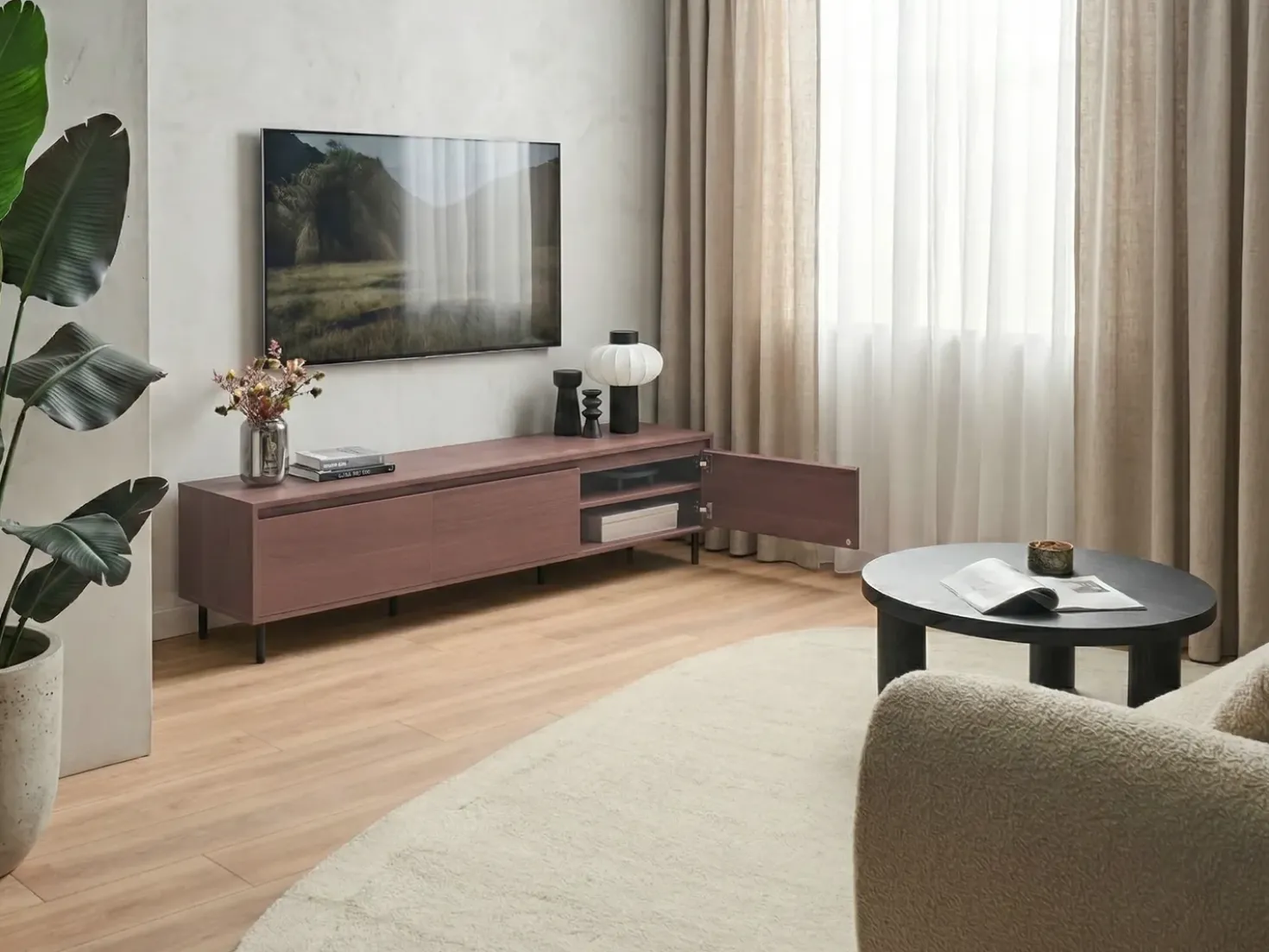 Mobile TV NIKEA Marrone scuro
