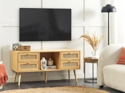 Mobile TV PEROTE Rattan Marrone chiaro