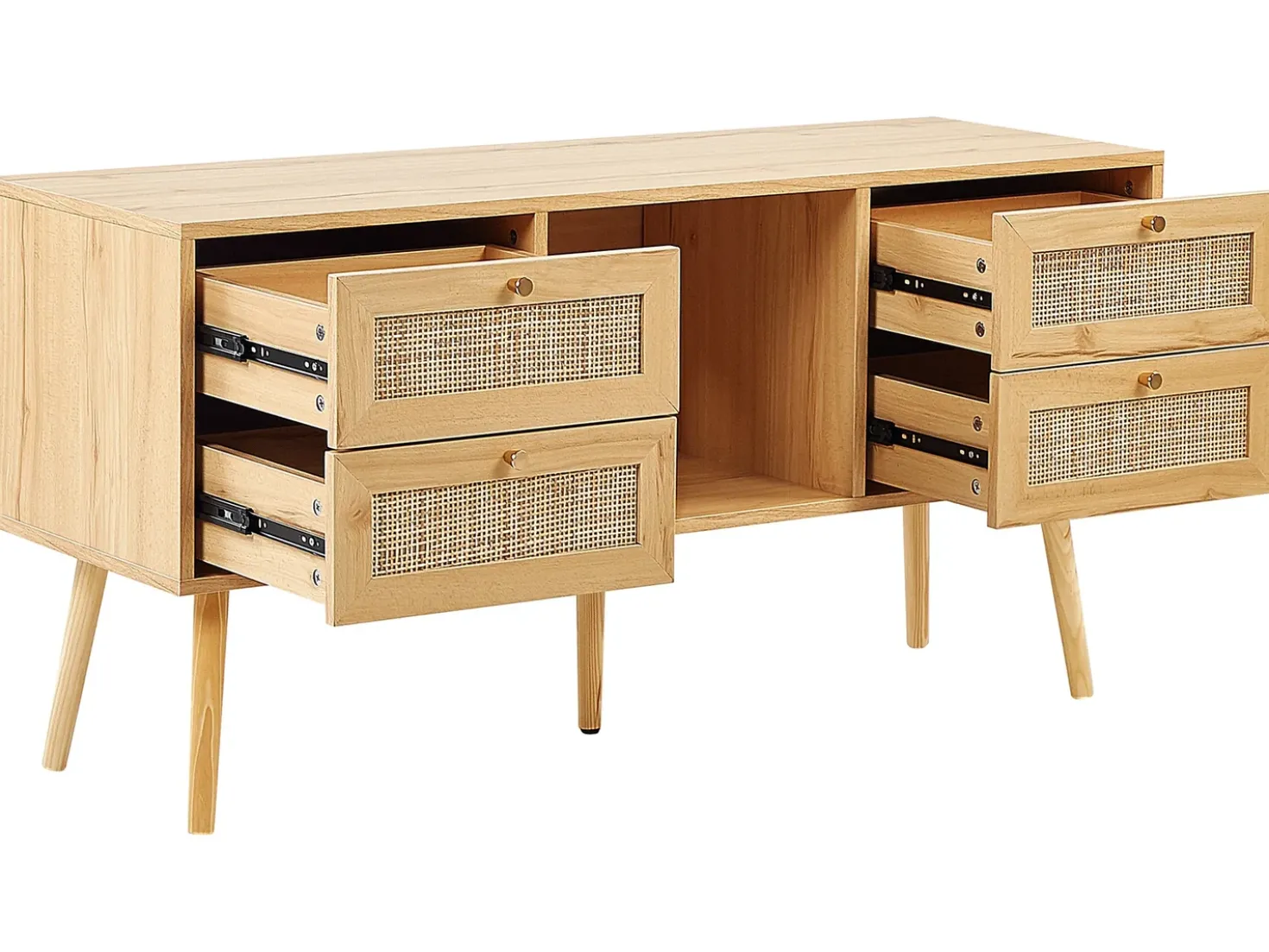 Mobile TV PEROTE Rattan Marrone chiaro