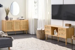Mobile TV PEROTE Rattan Marrone chiaro
