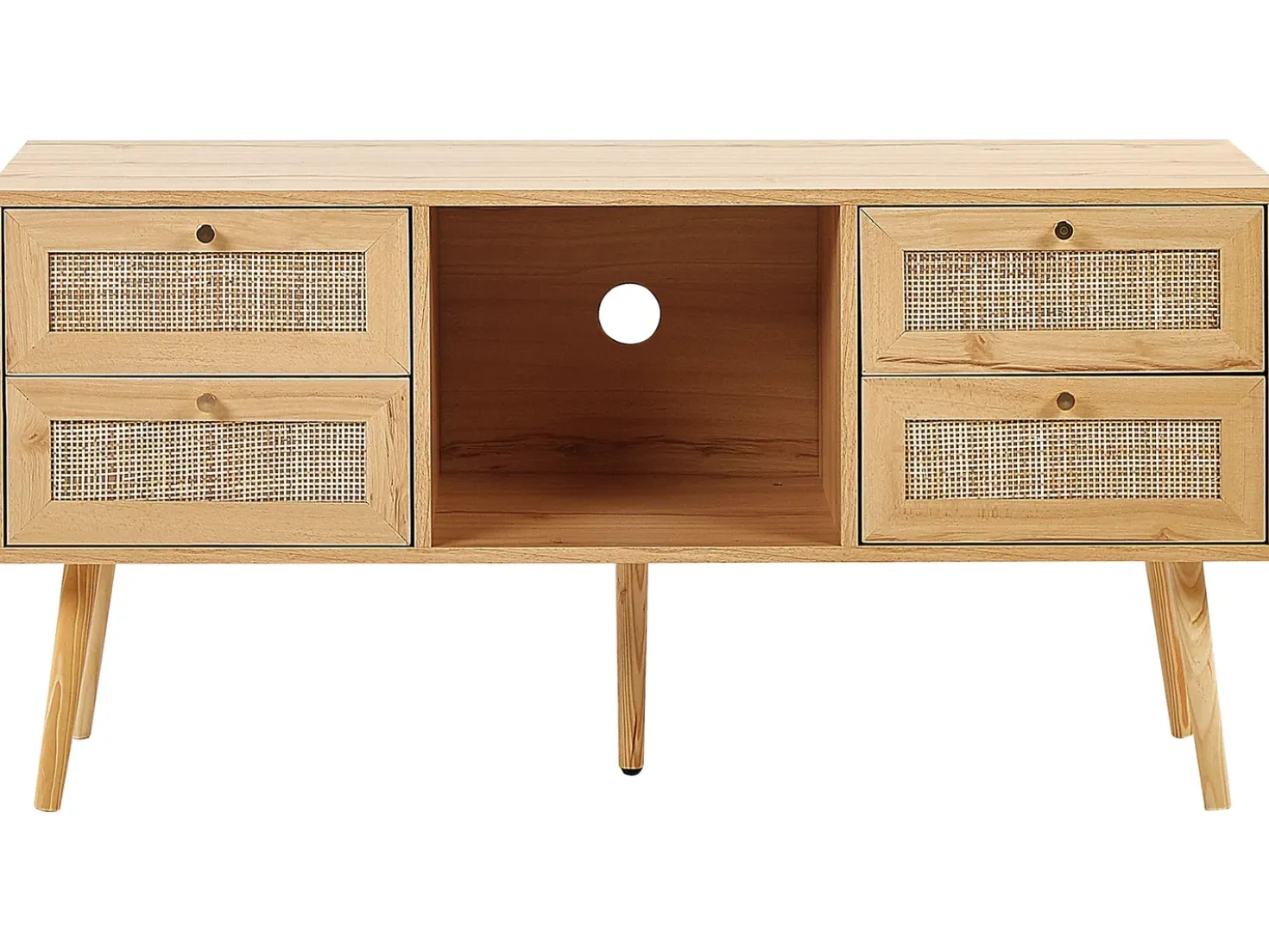 Mobile TV PEROTE Rattan Marrone chiaro