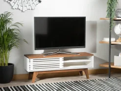 Mobile TV TOLEDO II Marrone/Bianco