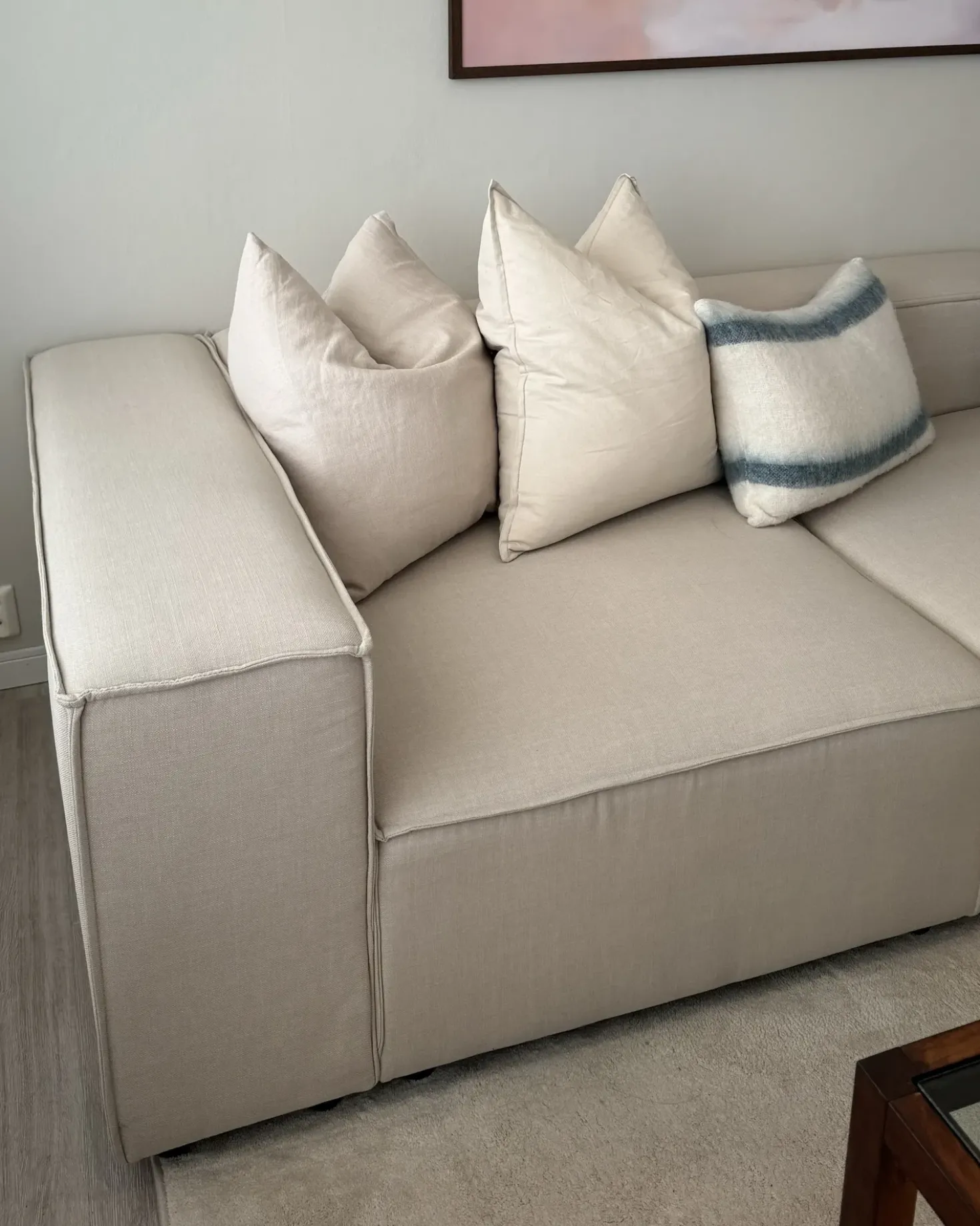 Modulo Angolare APRICA Lino sintetico Beige