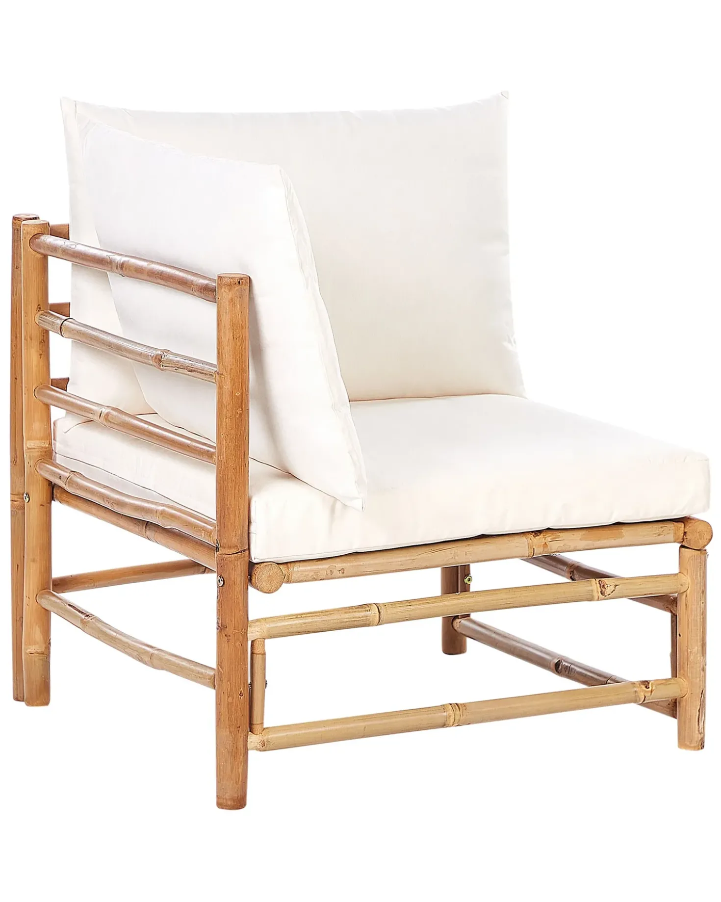 Modulo angolare da giardino CERRETO Bambù Bianco sporco