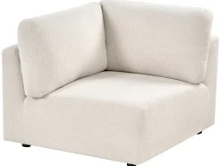 Modulo Angolare KIVVIK Bouclé Bianco sporco