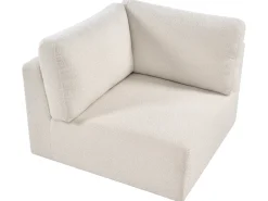 Modulo Angolare KIVVIK Bouclé Bianco sporco