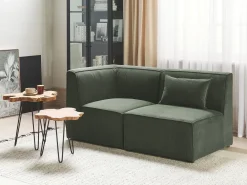 Modulo Angolare LEMVIG Velluto a coste Verde