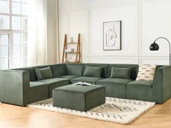 Modulo Angolare LEMVIG Velluto a coste Verde