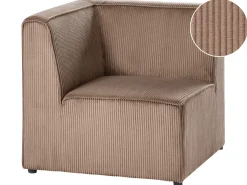 Modulo Angolare LEMVIG Velluto a coste Beige sabbia Lato Sinistro