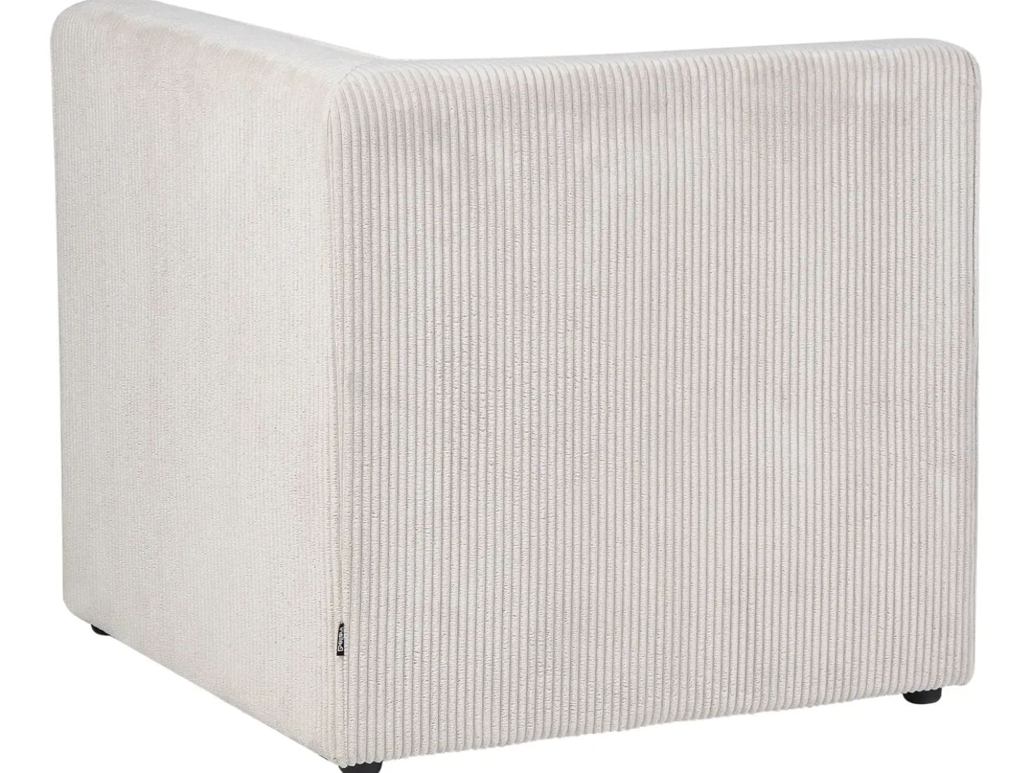 Modulo Angolare LEMVIG Velluto a coste Beige Lato destro