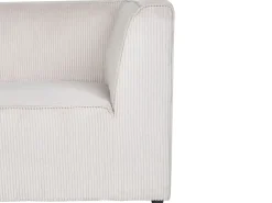 Modulo Angolare LEMVIG Velluto a coste Beige Lato destro