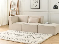 Modulo Angolare LEMVIG Velluto a coste Beige chiaro