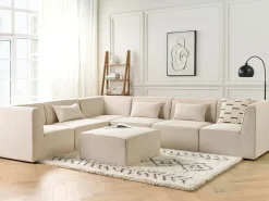 Modulo Angolare LEMVIG Velluto a coste Beige chiaro