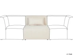 Modulo Angolare LEMVIG Velluto a coste Beige chiaro