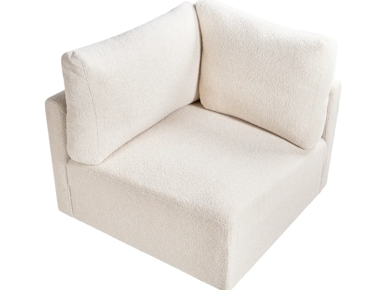 Modulo Angolare MESNALI Bouclé Bianco sporco