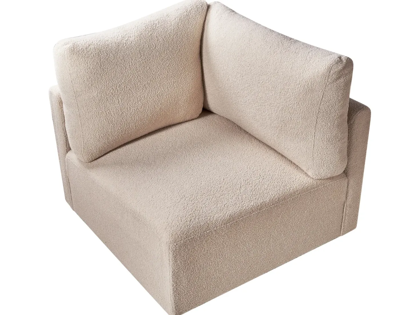 Modulo Angolare MESNALI Bouclé Beige
