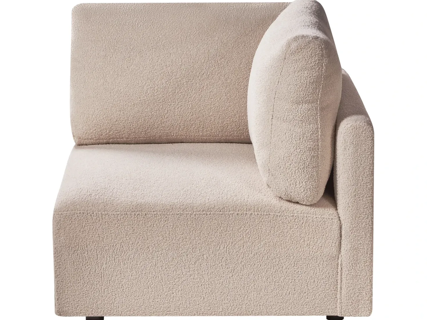Modulo Angolare MESNALI Bouclé Beige