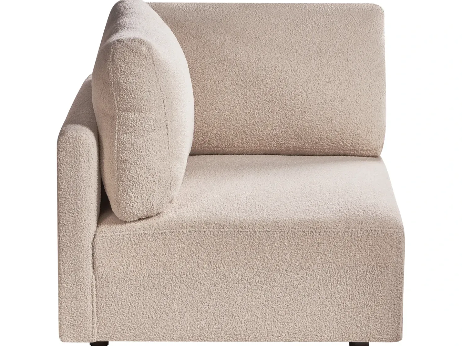 Modulo Angolare MESNALI Bouclé Beige