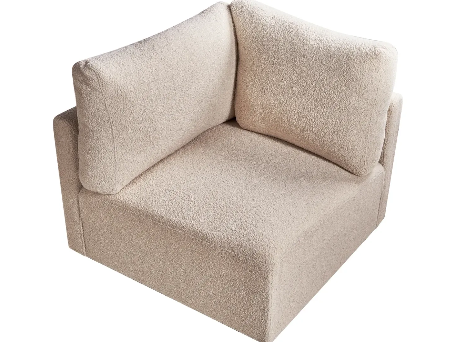 Modulo Angolare MESNALI Bouclé Beige