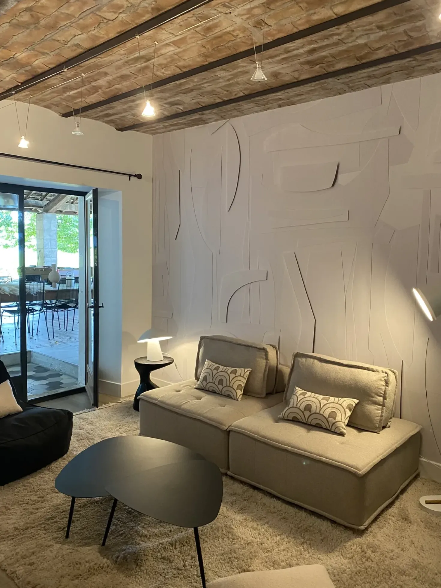 Modulo Poltrona TIBRO Tessuto Beige chiaro