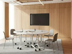 Modulo scrivania angolare pieghevole CAVI Bianco 90 cm 64 cm