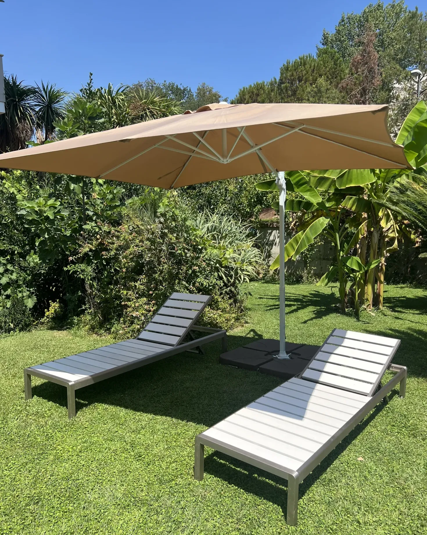 Ombrellone a sbalzo 250 cm MONZA Beige sabbia