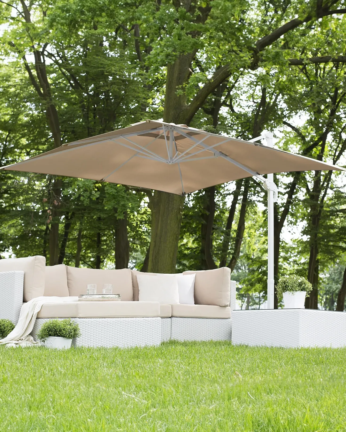 Ombrellone a sbalzo 250 cm MONZA Beige sabbia
