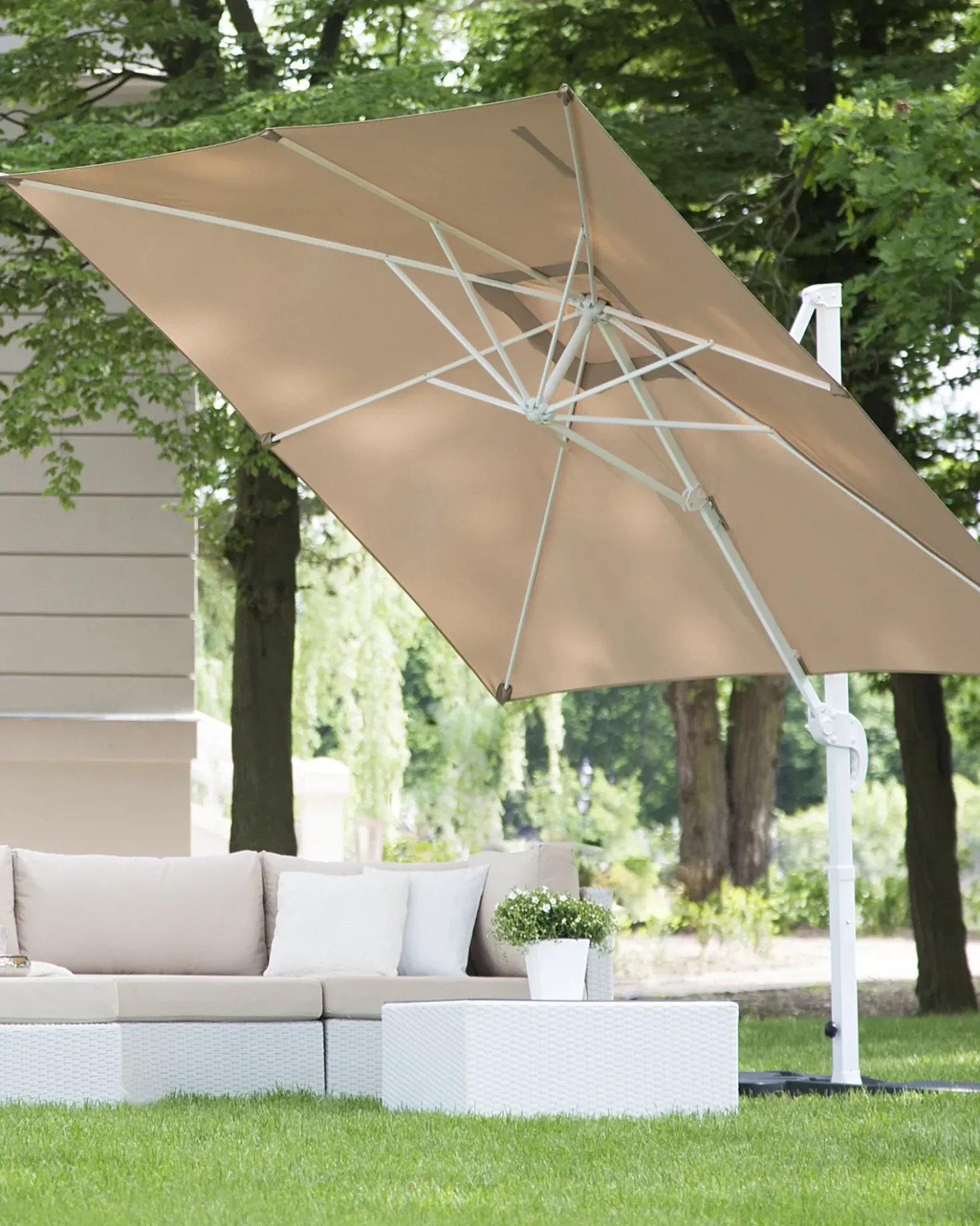 Ombrellone a sbalzo 250 cm MONZA Beige sabbia